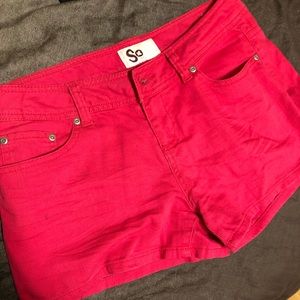 Cute hot pink shorts!